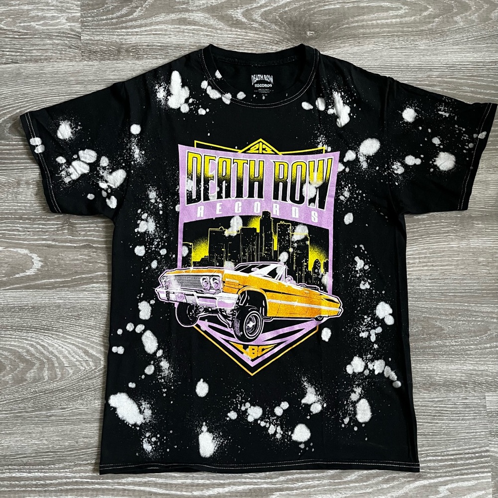 Death Row Records Black Graphic T-Shirt